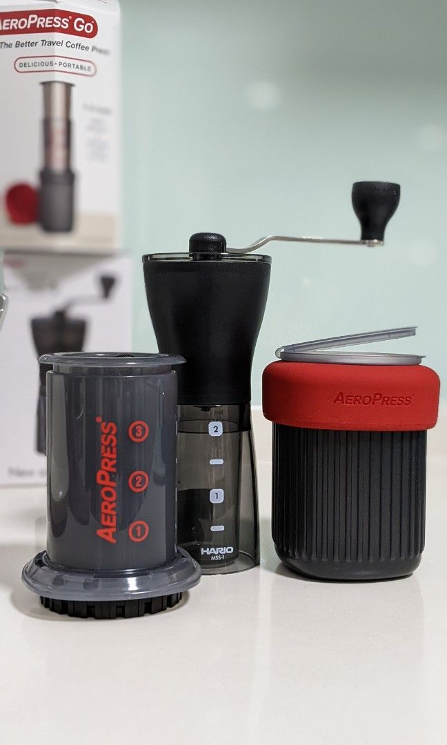Aeropress Go with Hario Mini-Slim, TV Home Appliances, Kitchen