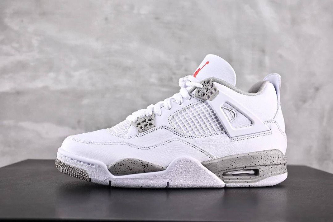 All white jordan cheap retro 4