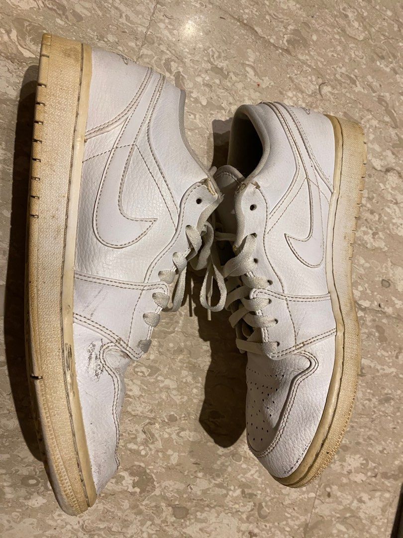 aj1 low black white grey
