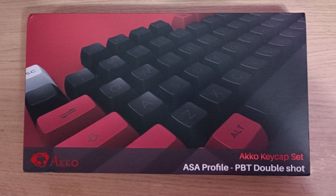 AKKO Bred - ASA PROFILE PBT DOUBLE SHOT KEYCAPS, Computers & Tech ...