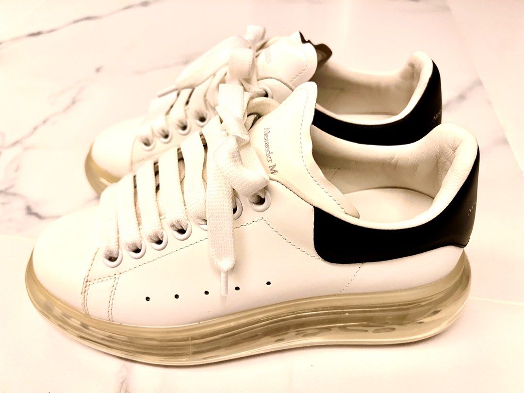 Alexander McQUEEN Oversized Sneaker in White black 95 new
