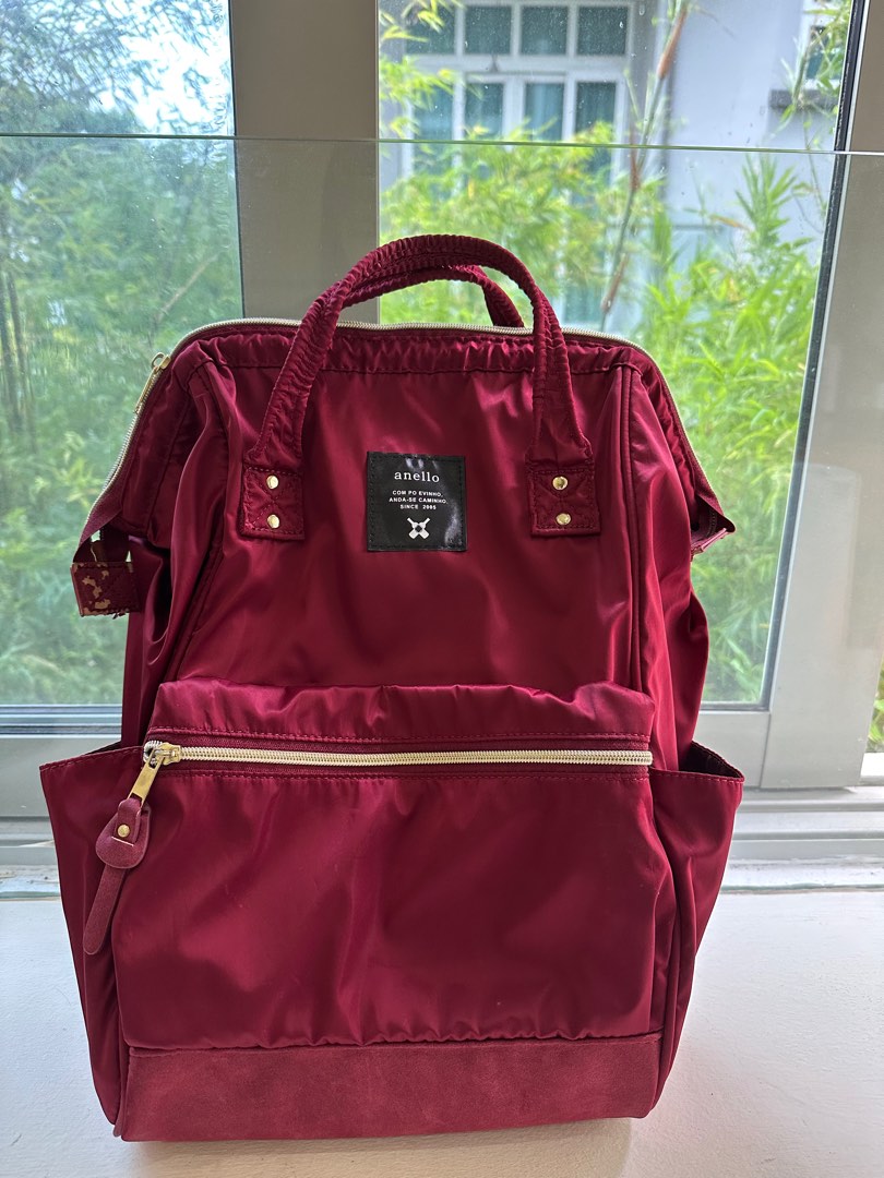 Wine nylon Anello Backpack