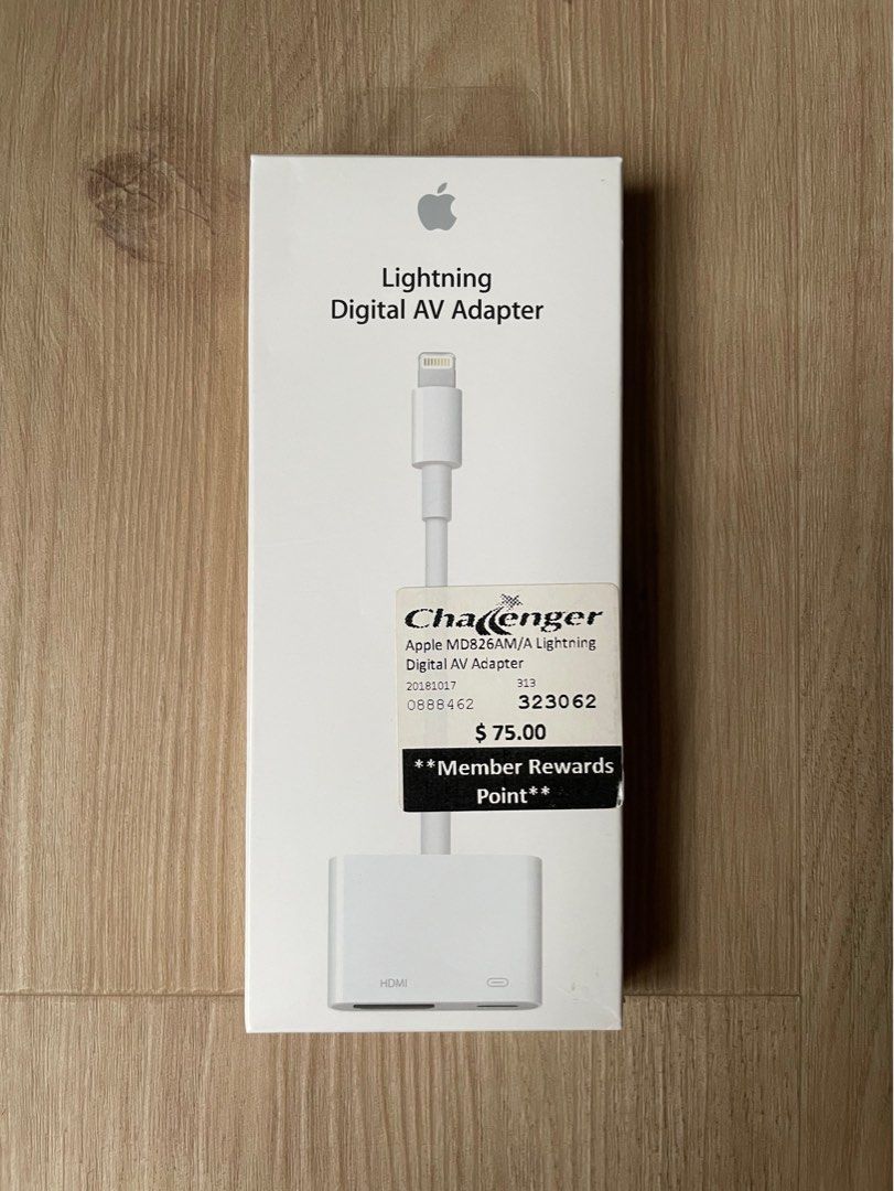 Apple純正品 Lightning to Digital AV Adapter - 映像用ケーブル
