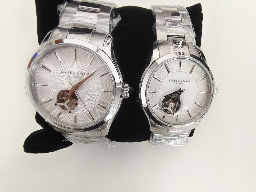 Aries gold couple watch discount
