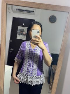 Atasan Batik Ungu