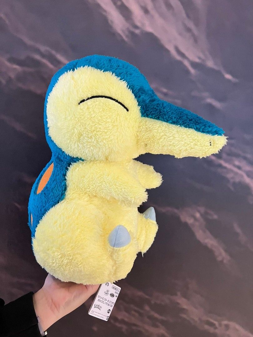 Authentic BANPRESTO Pokemon Cyndaquil Super BIG XL Fluffy Premium Plush Soft TOY plushie Fluffy Kids Gift Toreba Japan