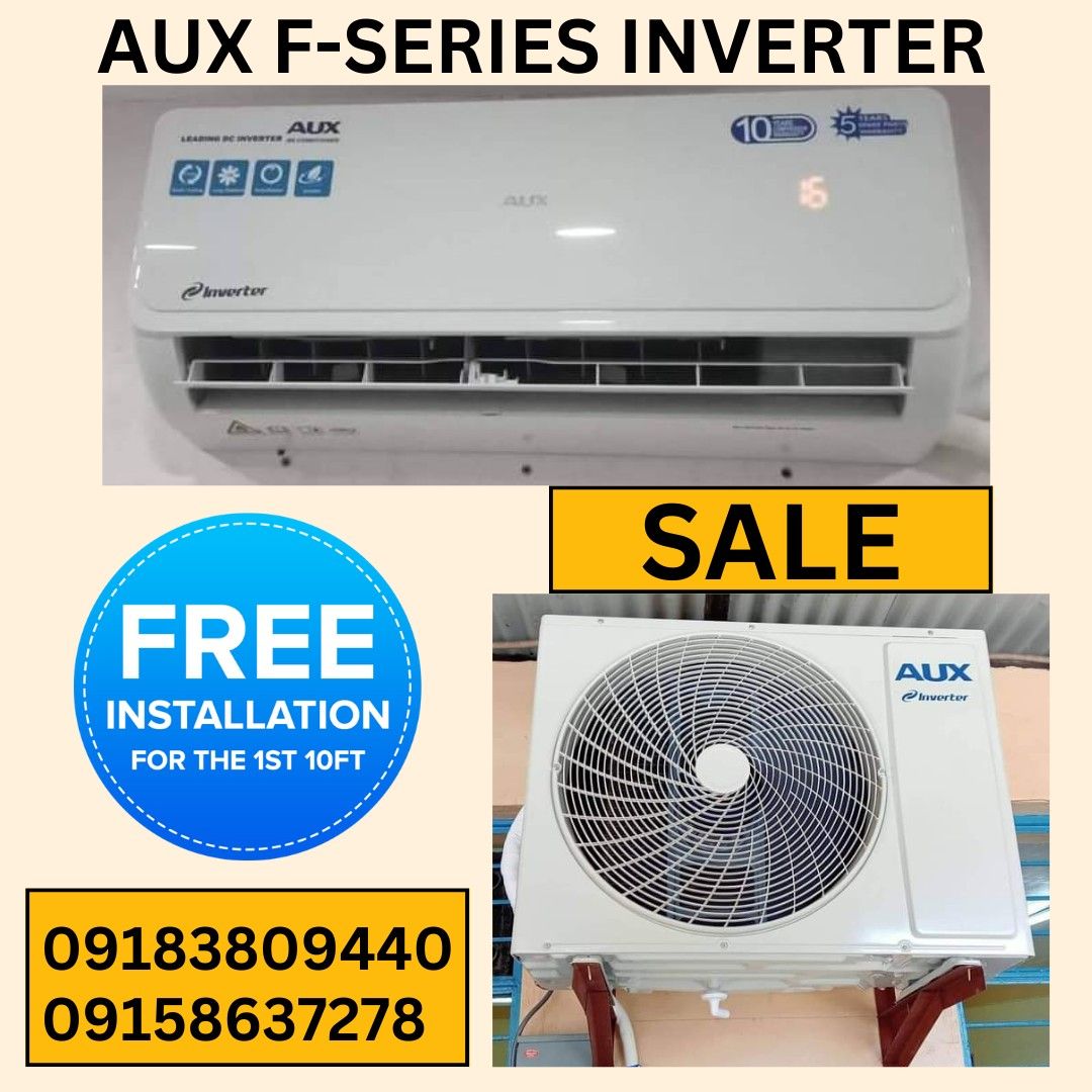 AUX FSERIES INVERTER SPLIT TYPE AIRCON, TV & Home Appliances, Air