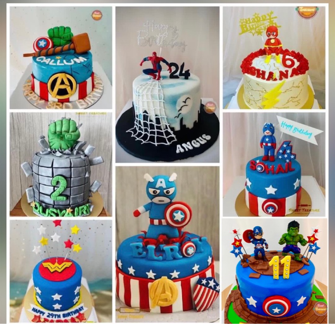 MARVEL HEROES | Birthday Party Cakes