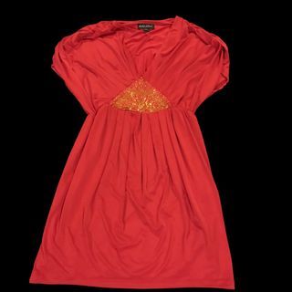 Baby Phat red stretchy tunic or mini dress