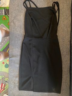 Backless Black Dress