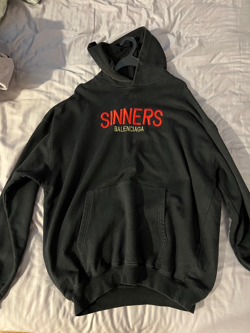 Balenciaga sinners hoodie fake discount