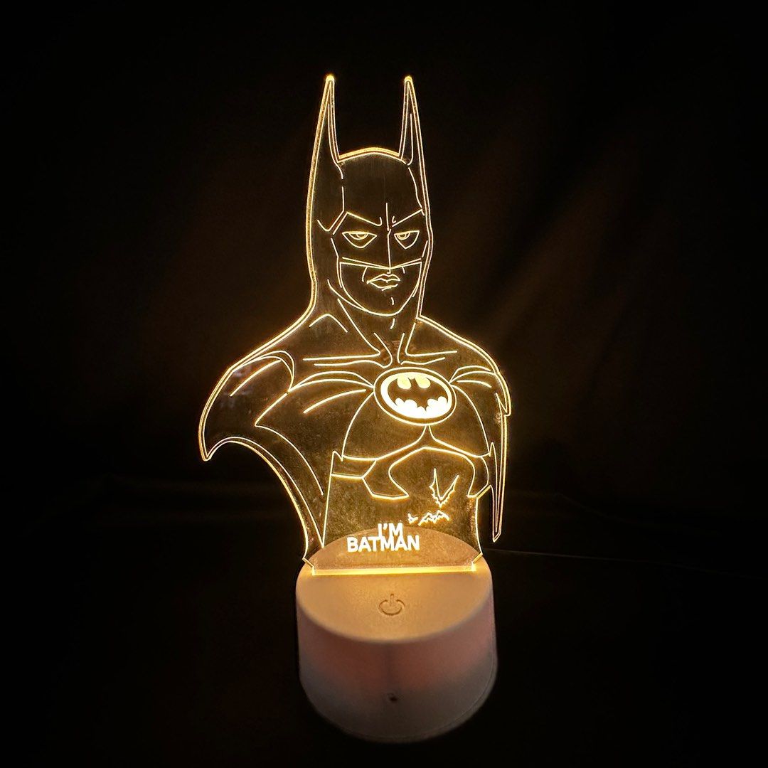 Batman Michael Keaton LED Bed Light RBG with Remote night lamp, Hobbies &  Toys, Stationery & Craft, Handmade Craft on Carousell