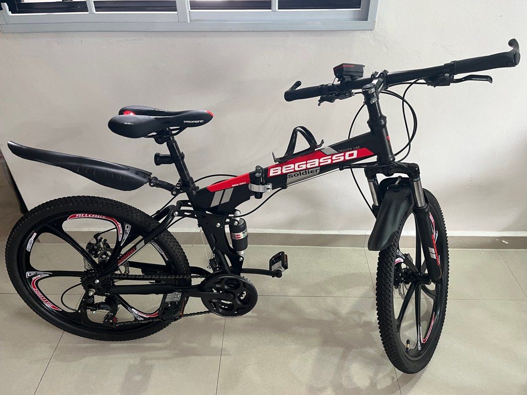 Begasso Mountain Folding Bike 24 Sports Equipment Bicycles