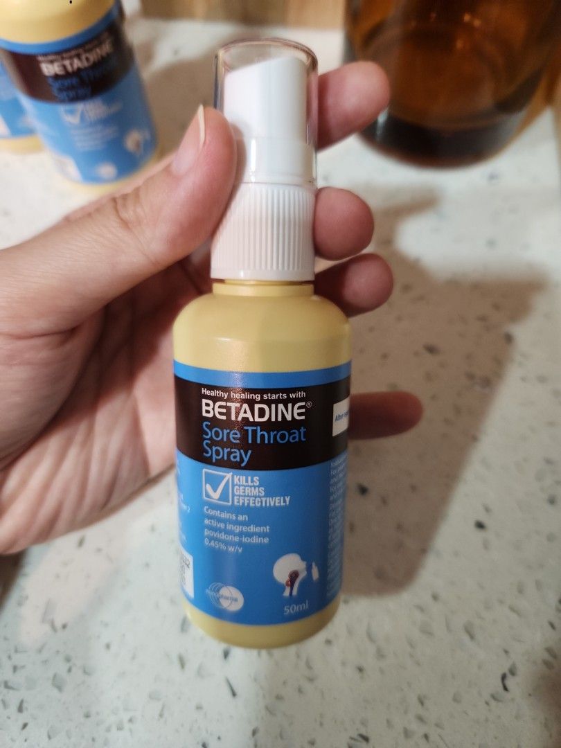Betadine Sore Throat Spray, Health & Nutrition, Medical Supplies