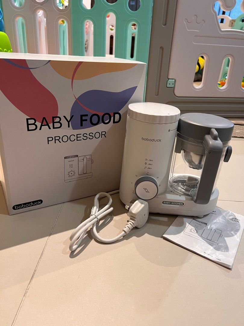 Boboduck 4 in 1 Baby Food Processor Heating/Steam/Defrost/Blend Can
