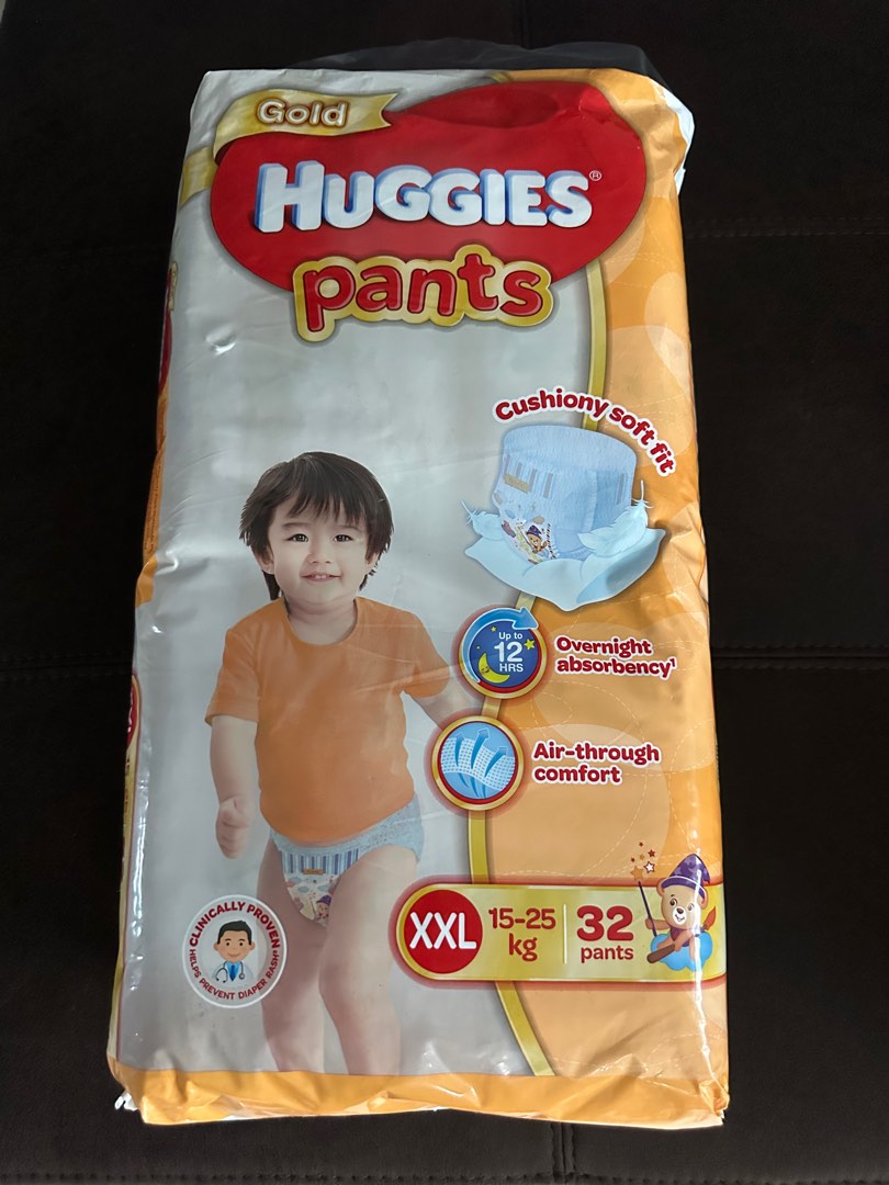 Brand New Huggies Gold XXL (32pcs) Pants , Babies & Kids, Bathing