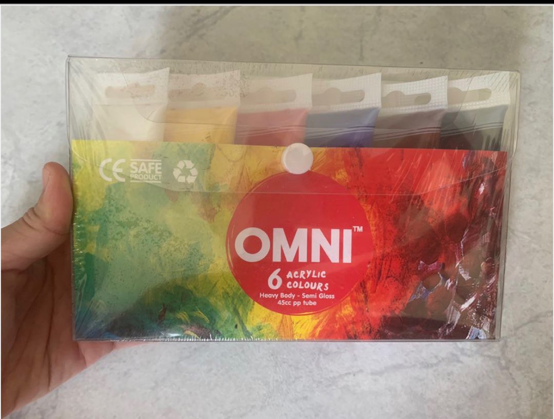 Brand new OMNI 6 acrylic colours paint, Hobbies & Toys, Stationery