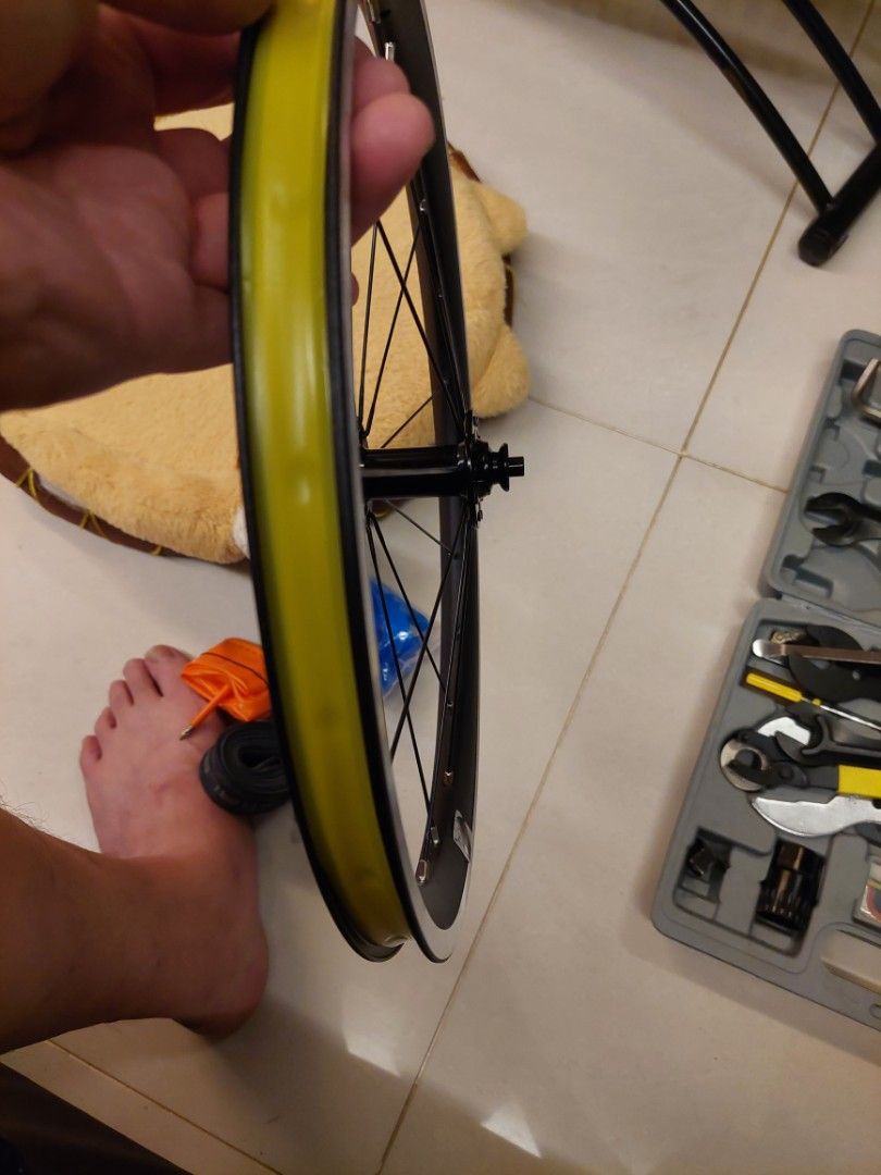 Brompton rim clearance tape