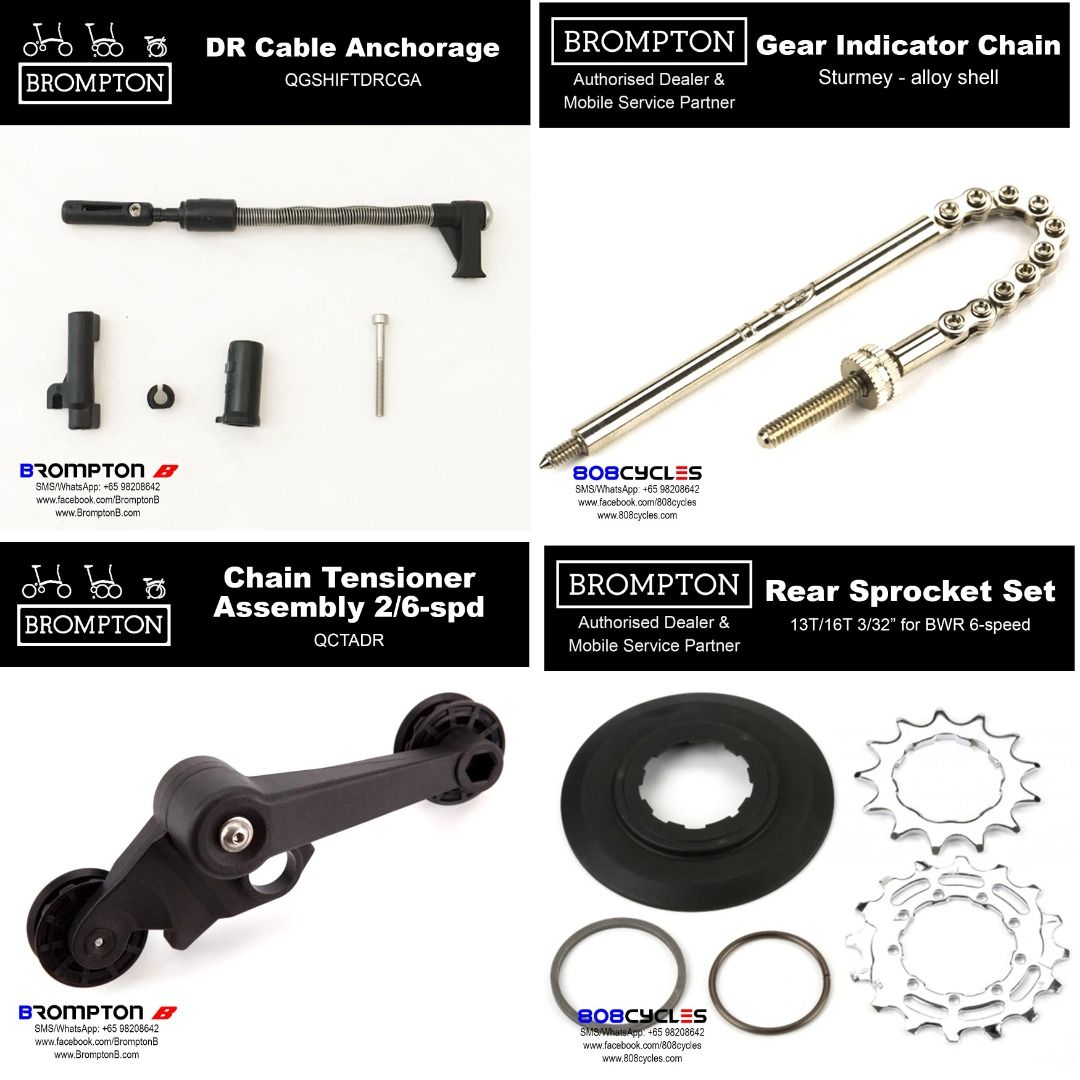 Brompton Wide Ratio full set wheels, Sports Equipment, Bicycles & Parts ...