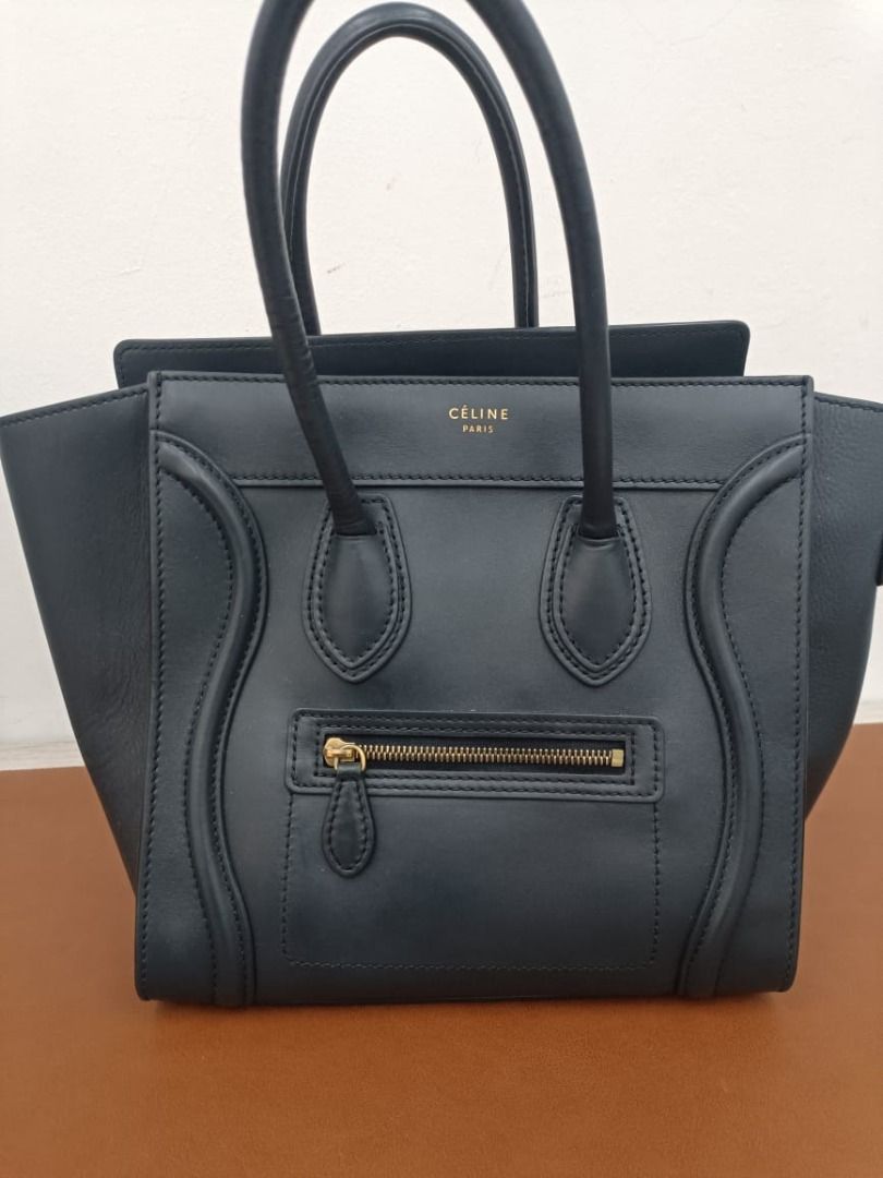 Micro luggage handbag in smooth 2025 calfskin