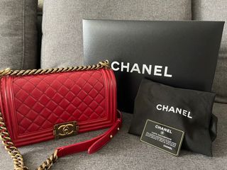 Chanel Small Infinity Handle Flap In Grained Lambskin Aged GHW