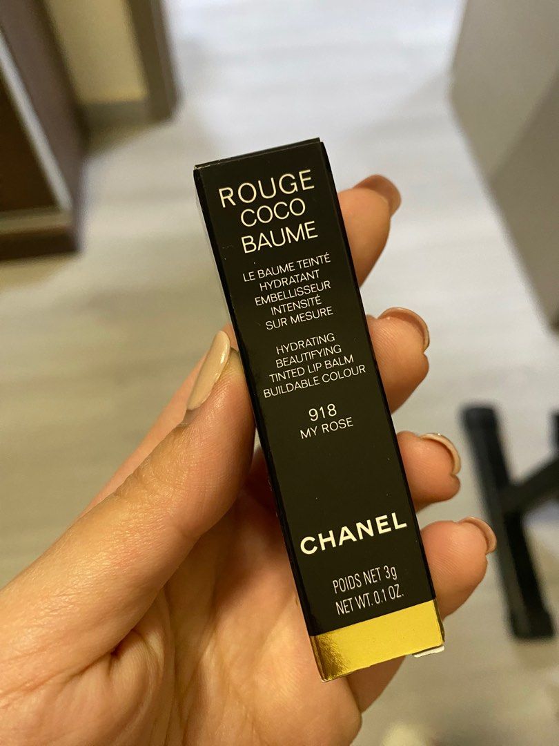 Chanel Rouge Coco Baume 918 My rose (送chanel smaple）, 美容＆個人護理, 健康及美容- 皮膚護理,  化妝品- Carousell