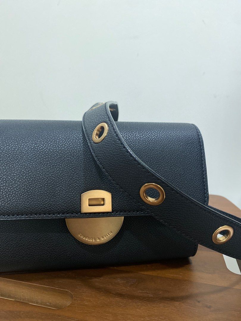 Charles and keith circular buckle bag hot sale