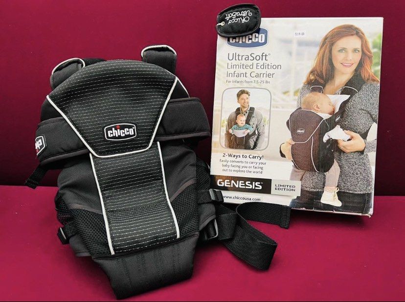 Chicco Ultra Soft Infant Limited Edition Baby Carrier, Black