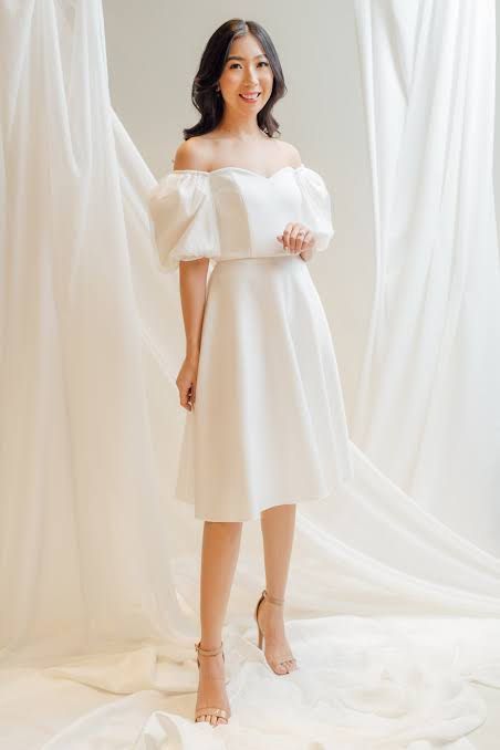 White dress for discount civil wedding philippines
