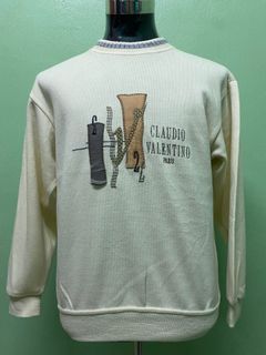 Claudio valentino paris sweatshirt made in japan -bbt1