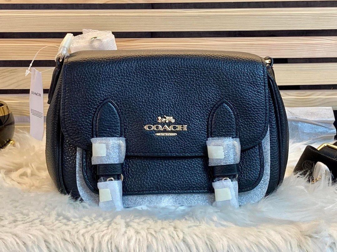 Coach Lucy Crossbody In Signature Canvas Black on Carousell