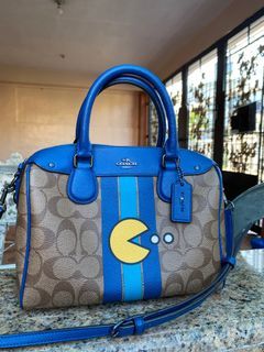 Mini Bennett Satchel in Signature Canvas with Ms. PacMan - Seven Season