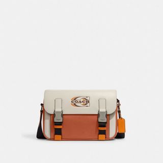 Coach Poppy crossbody with Card Case in Colorblock White - $102