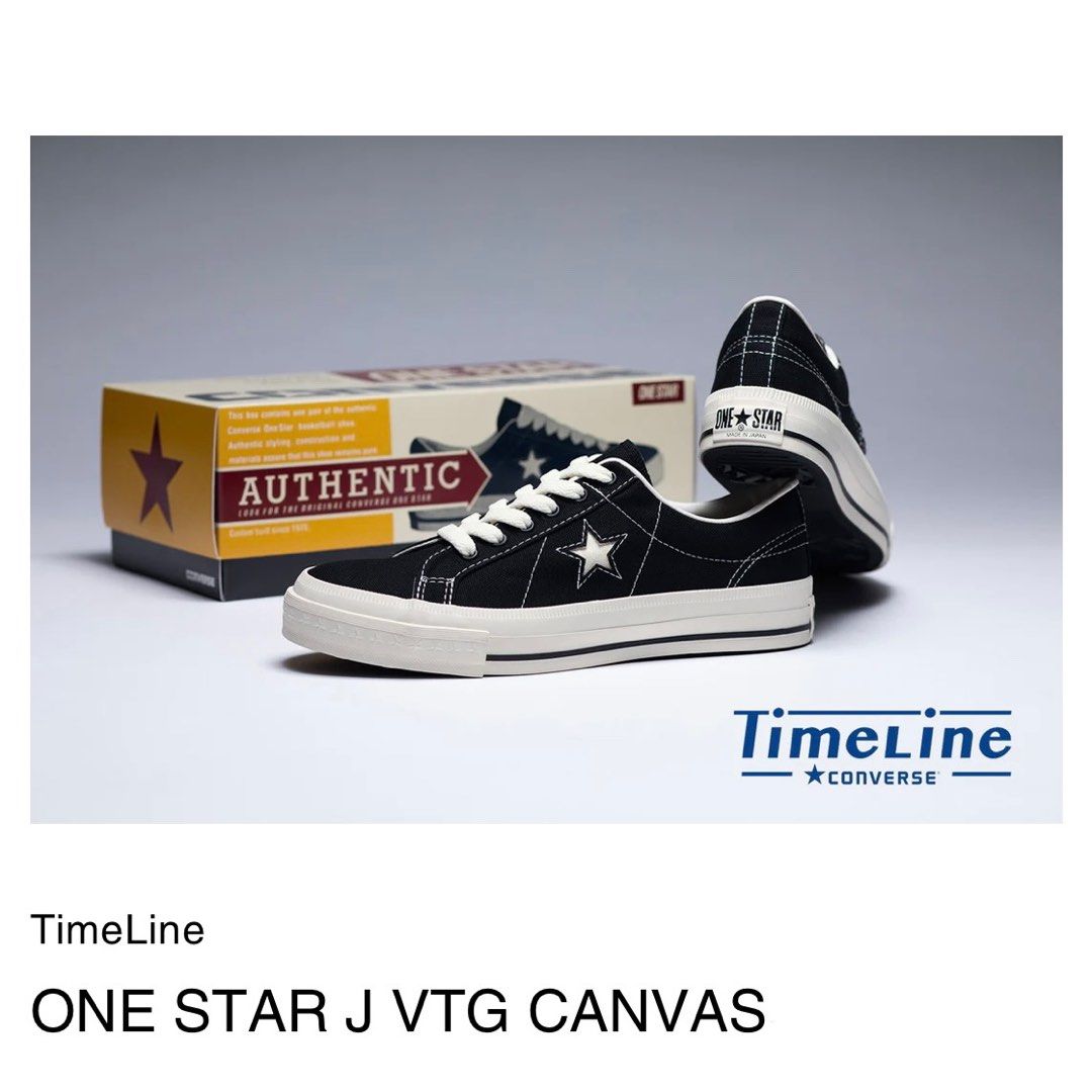 日本🇯🇵代訂】CONVERSE ONE STAR J VTG CANVAS JAPAN, 男裝, 鞋, 波鞋