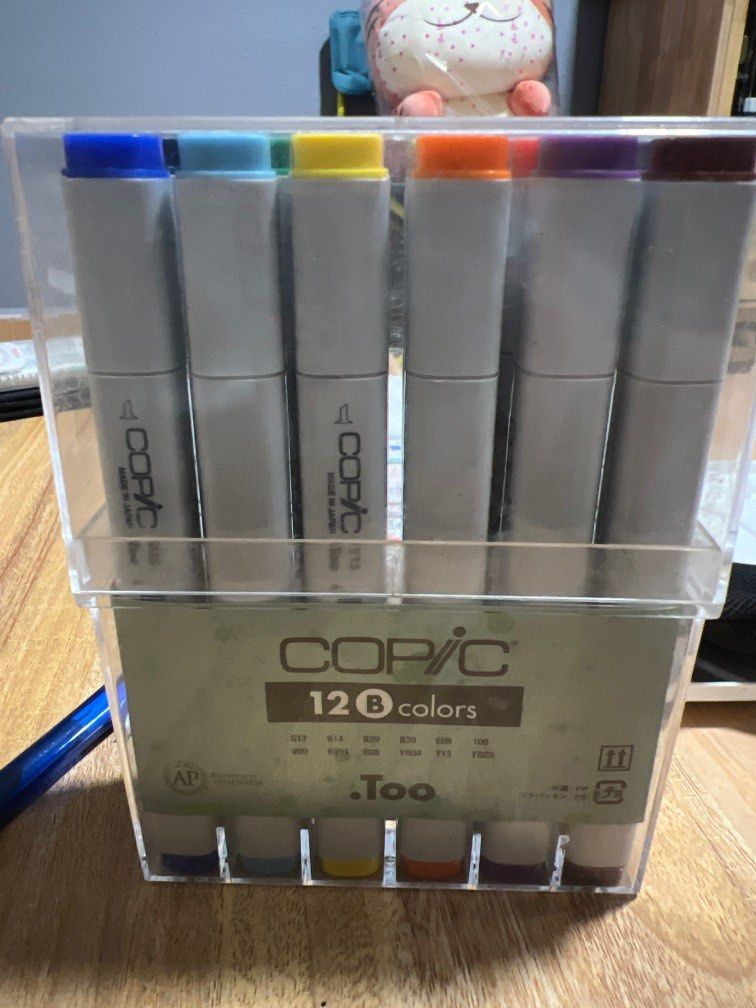 Copic Marker 12Pc BASIC (Category: Craft Supplies & Tools) located in Singapore. Submitted by aziffah (Listing ID 1218663851, Image 2). Description: Preloved Copic Markers 12Pc Basic Set. RARELY USED. Bought at artfriend for $83 . Per pc is $6.96. Preferably to buy whole set. Price is negotiable. Not too low please. Thank you. .