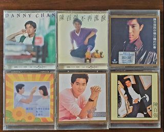 Danny Chan 陳百強 CD Albums - First Love, 不再流淚, 幾分鐘的約會, 有了你, 傾訴 & 偏偏喜歡你
