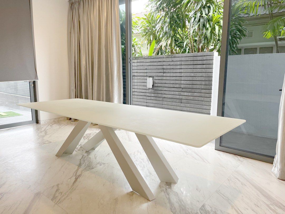Dining Table (Category: Tables & Sets) located in Singapore. Submitted by canaryx (Listing ID 1218575398, Image 1). Description: Italian made dining table https://bonaldo.com In perfect condition Length 3m Breadth 1.08m Purchased at $18,000 Understated elegance & a showpiece .