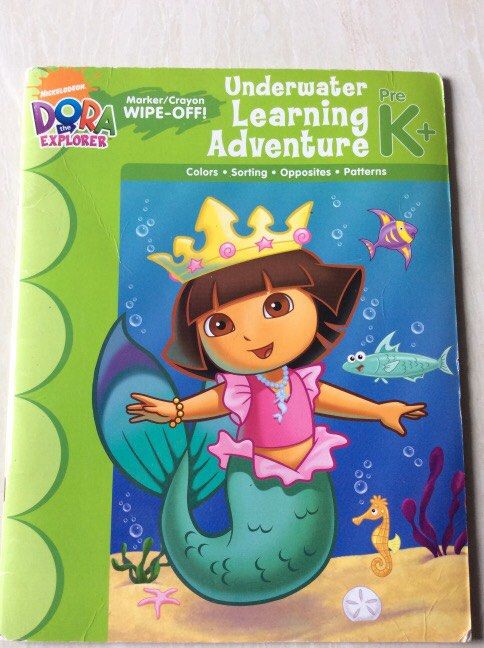 Dora the explorer (marker /crayon wipe off) underwater learning ...