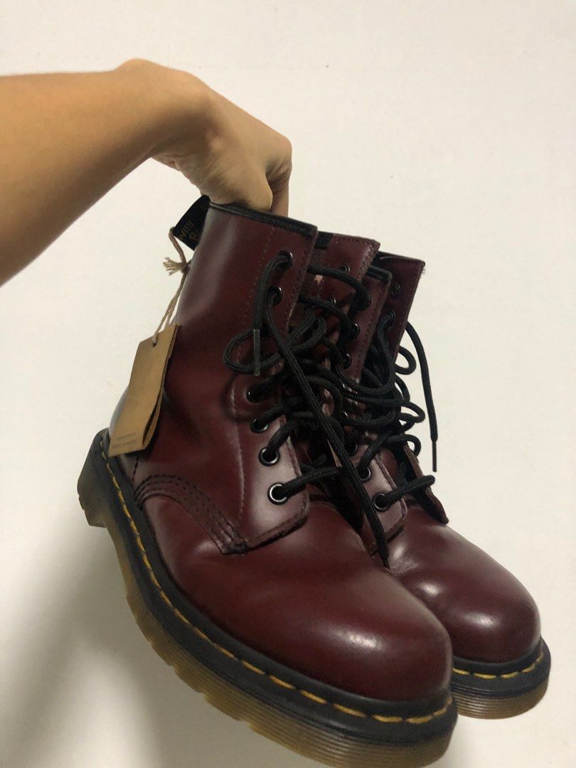 Dr Martens - 1460 Pascal Cherry Red, Women's Fashion, Footwear, Boots ...