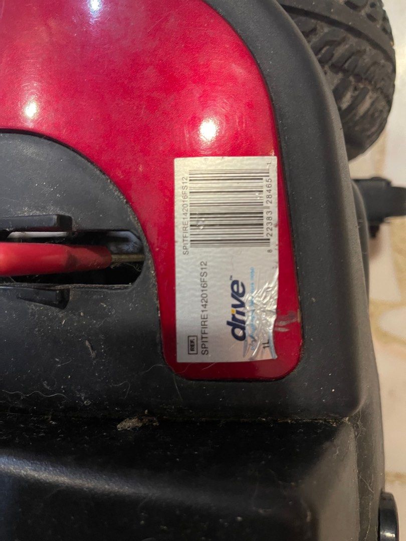 DRIVE Spitfire Scout Mobility Scooter (USED), Sports Equipment, PMDs, E