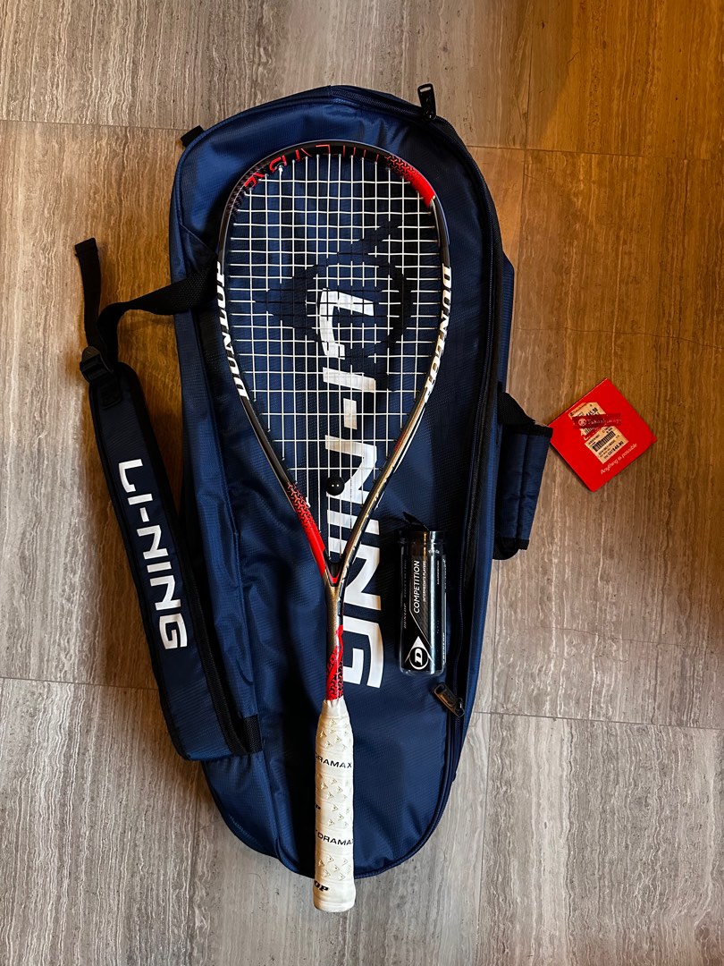 DUNLOP Hyperfibre+ Revelation Pro (Ali Farag) Squash Racquet + Li