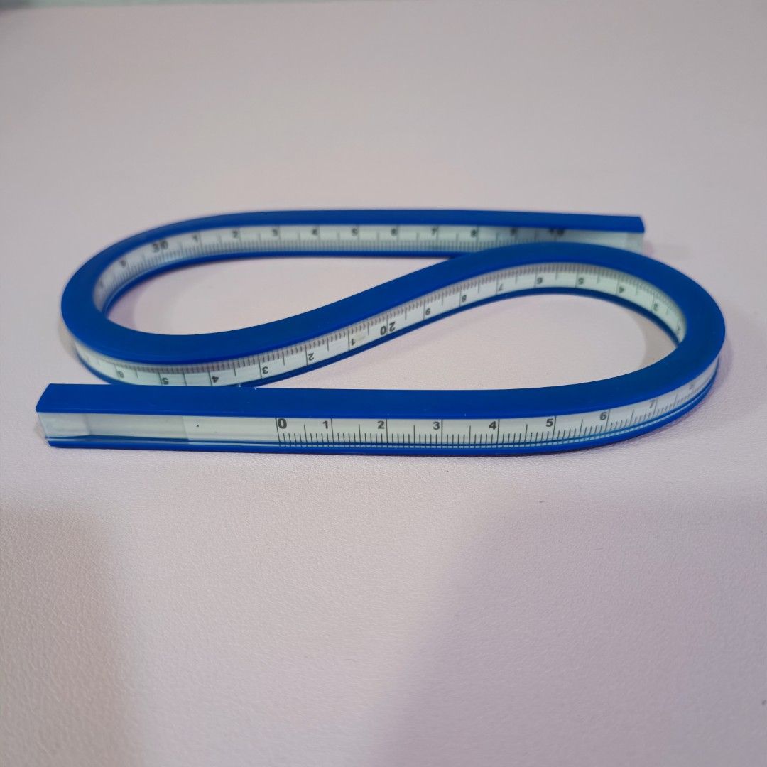 Flexible Curve Ruler SPM Graph Drawing 40cm, Hobbies & Toys, Stationery