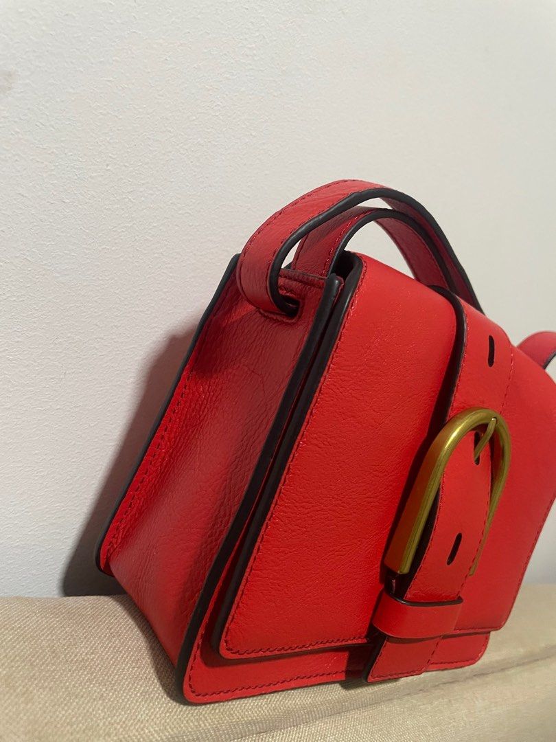 Fossil red bag, Women's Fashion, Bags & Wallets, Shoulder Bags on Carousell