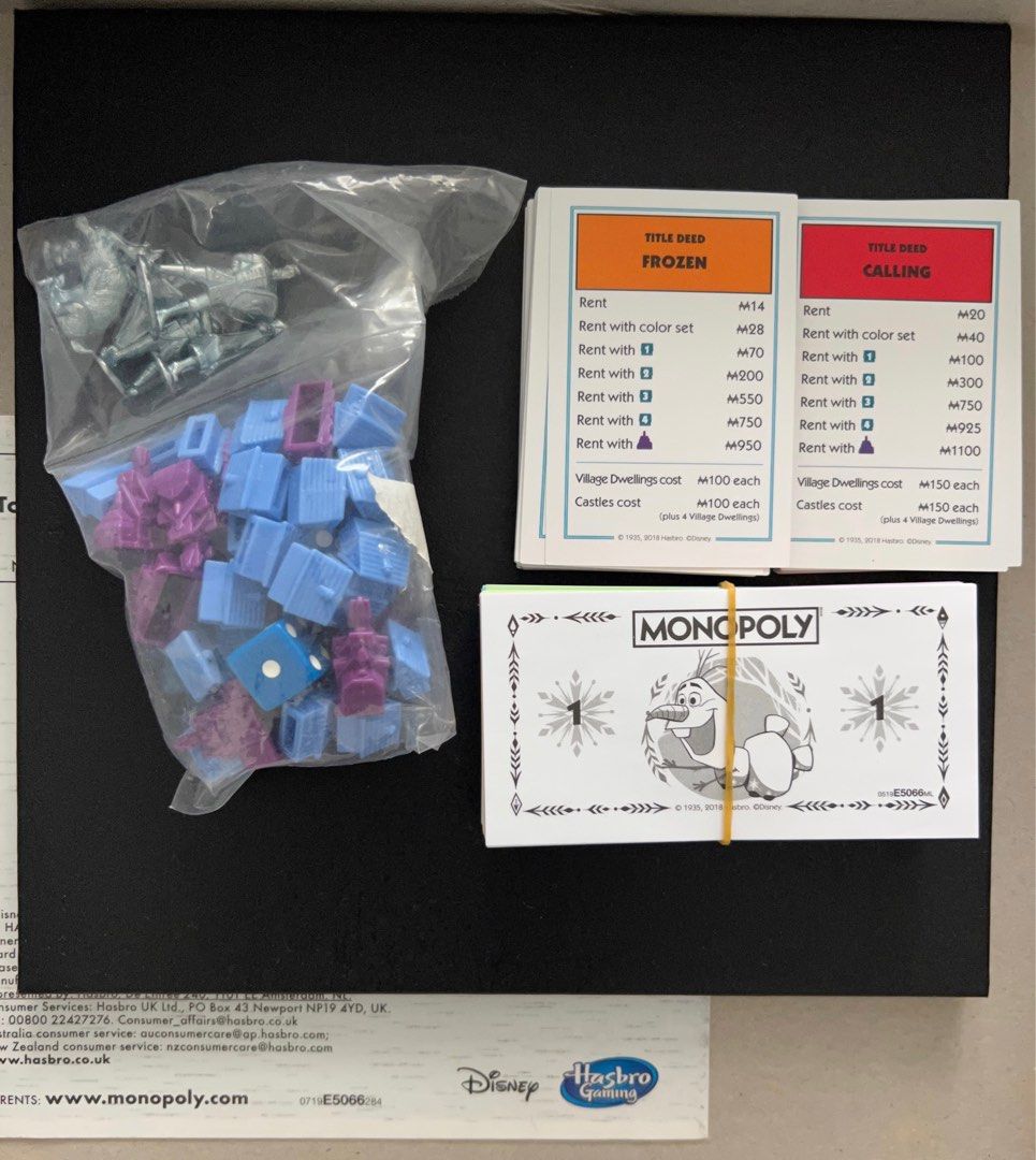 Frozen 2 Monopoly, 興趣及遊戲, 玩具 & 遊戲類 Carousell