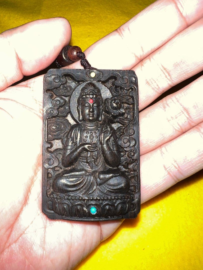 FS138 Mahasthamaprapta Bodhisattva Agarwood Pendant 8 Guardian of 12 zodiac protecter