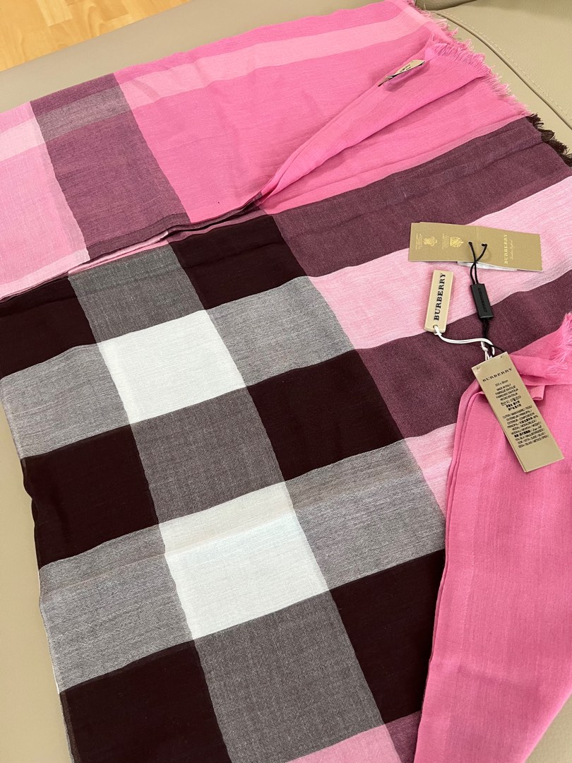 Genuine Burberry Light Silk Scarf, Women's Fashion, Watches & Accessories, Scarves on Carousell
