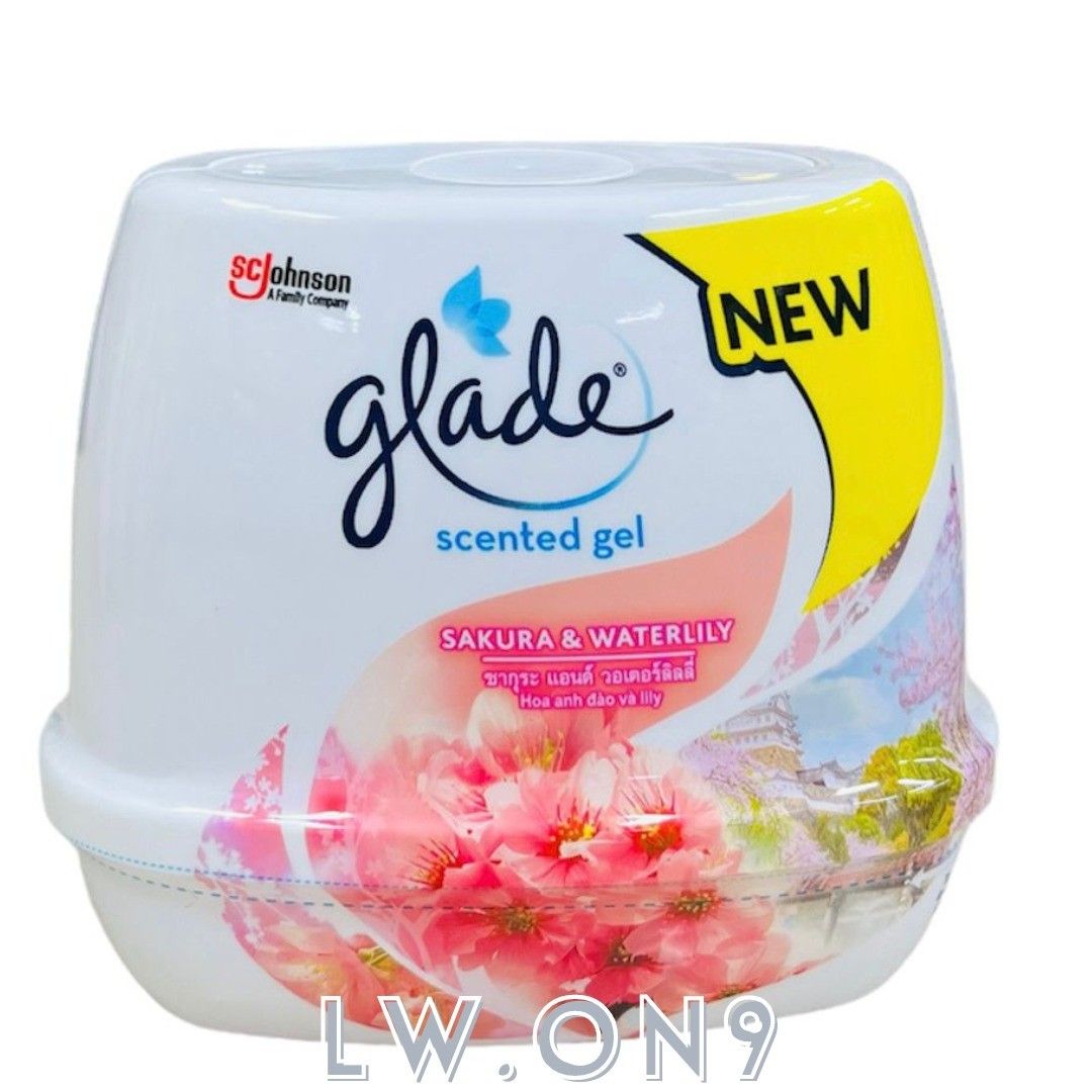 GLADE SCENTED GEL ELIMINATES ODORS AND FRESHENS HOME 180G AVAILABLE 8 TYPES, Beauty & Personal
