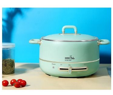 GOURMET CHEF 9 in 1 Multi Cooker Accessories Steamer Glass Lid AT1610