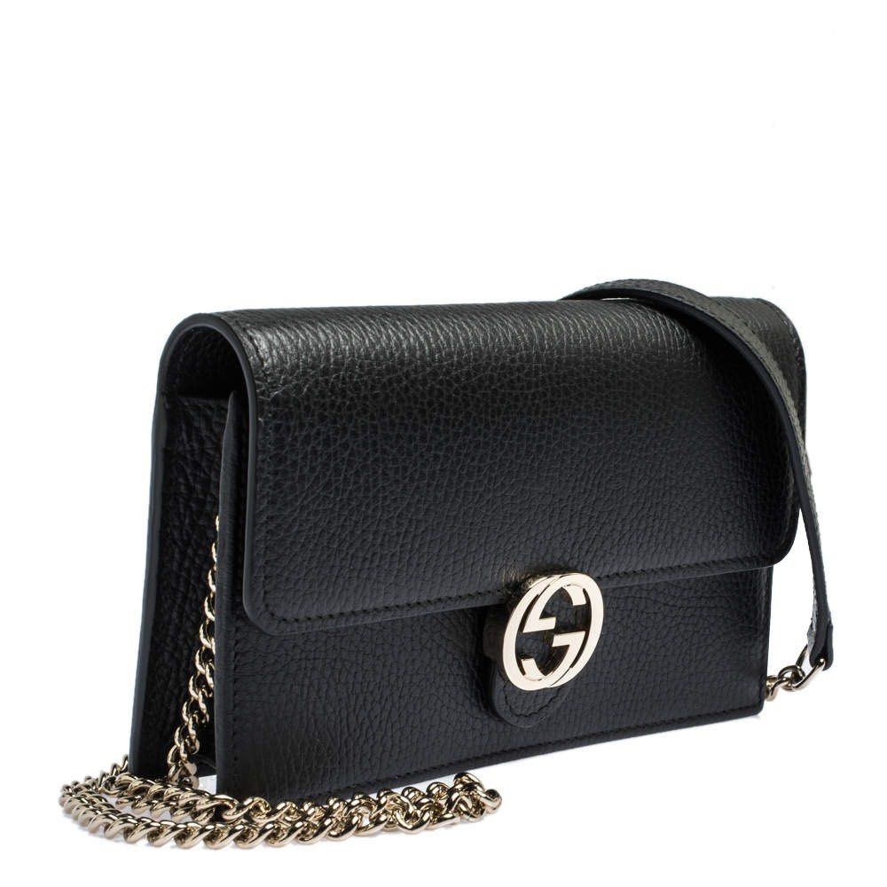 Gucci black 2025 chain purse