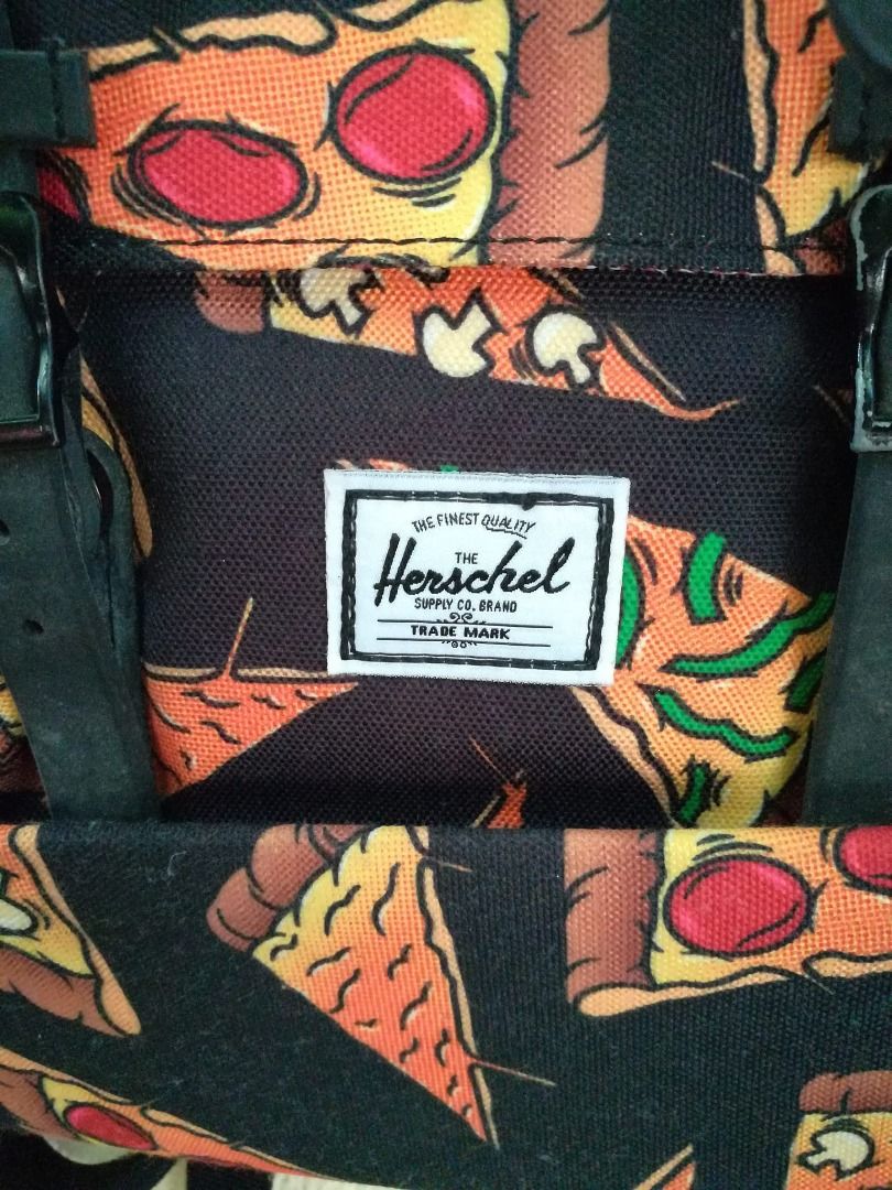 Herschel bag pizza printed class A Men s Fashion Bags
